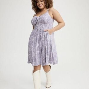 Torrid Super Soft Purple Mini Dress Size 0X